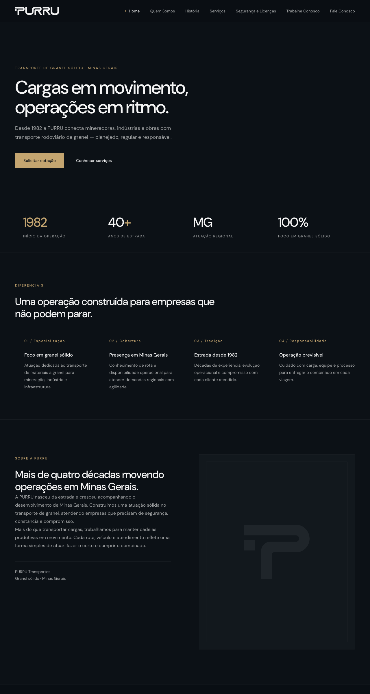 Preview do site PURRU